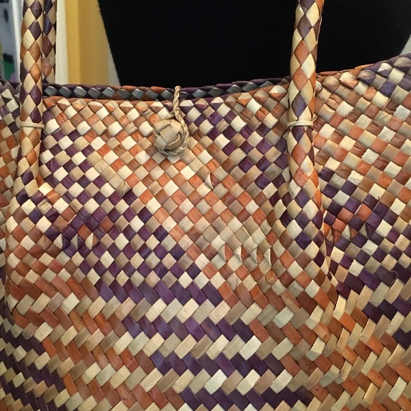 🆕 Natural Raffia Summer Tote - Picture 3 of 8